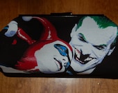 Clutch Purse Featuring - DC Joker and Harley Quinn