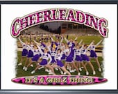Cheer Girlz Photo Plaque - Cheerleading Squad Picture Wood Plaque - chr-ph-glz-plq