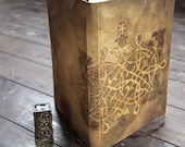 Hand bound notebook, journal, diary, antique journal diary in Byzantine style: "Byzantine elegance"