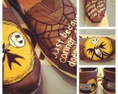 Nightmare Before Christmas Inspired Custom Painted TOMS