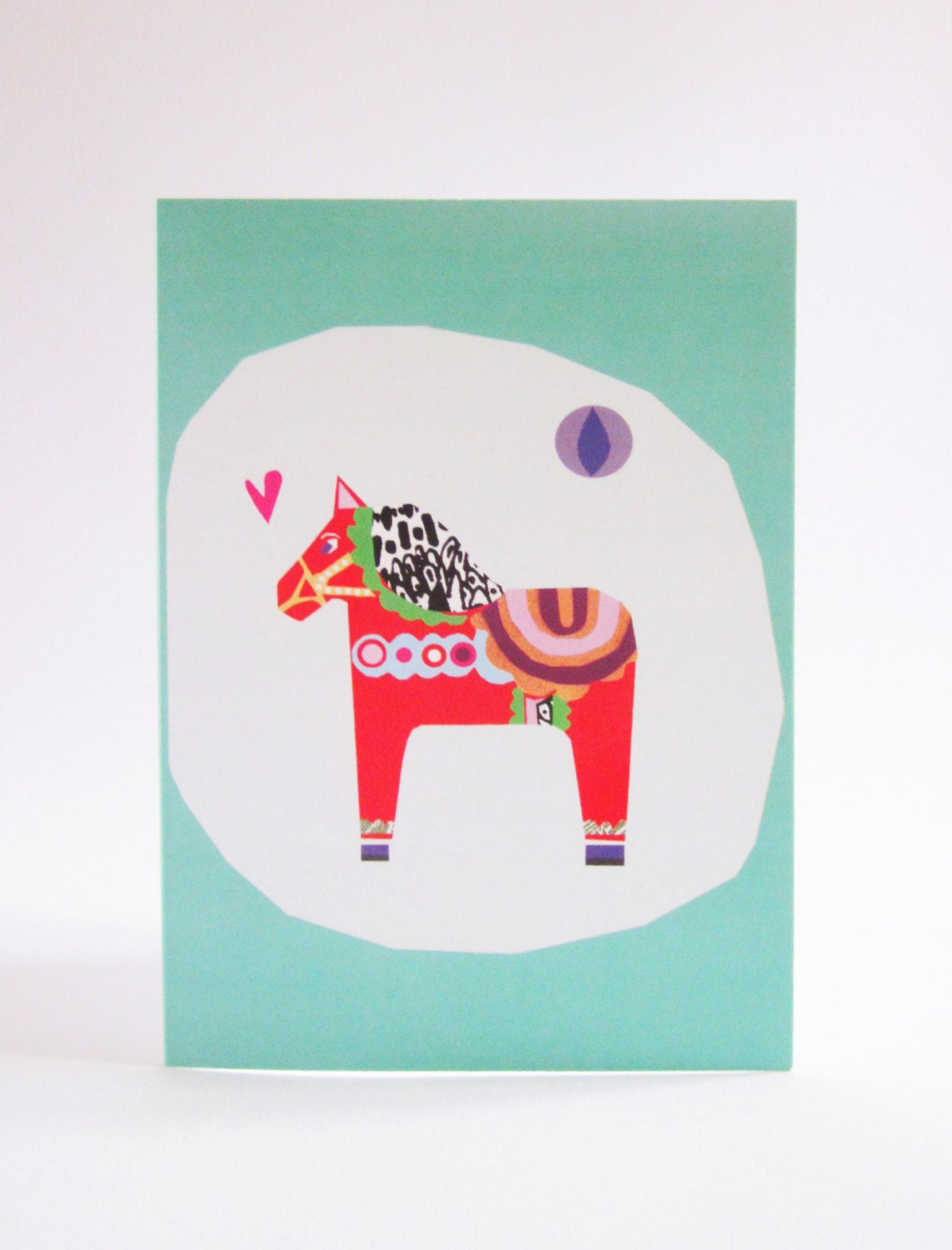 Dala Horse Card