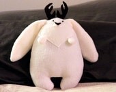 White Jackalope Plushie