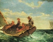 Breezing Up art by Winslow Homer POSTER large 14 x 22 reproduction 1876 Print