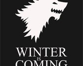 Cool Game of Thrones Shirt Winter is Coming Tee Gift Idea Tee Sizes S-3XL 14 Color Choices Available
