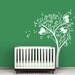 White Monkey Tree Wall Decal by LittleLion Studio