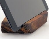 Wood iPad Mini Stand Live Edge Wood Walnut - Daphne
