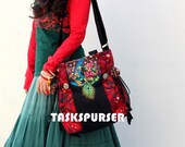 Embroidery bag/ Handmade bag/Tote Bag /Hmong Bag /Shoulder Purse/Vintage Embroidered bag/Fashion bags/Diagonal bag/Leisure bag/messenger bag