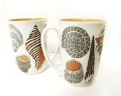 Vintage Fitz & Floyd FF Sea Shell Mug