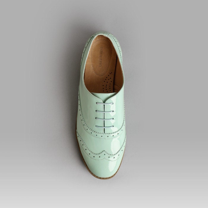 Mint Oxford shoes-