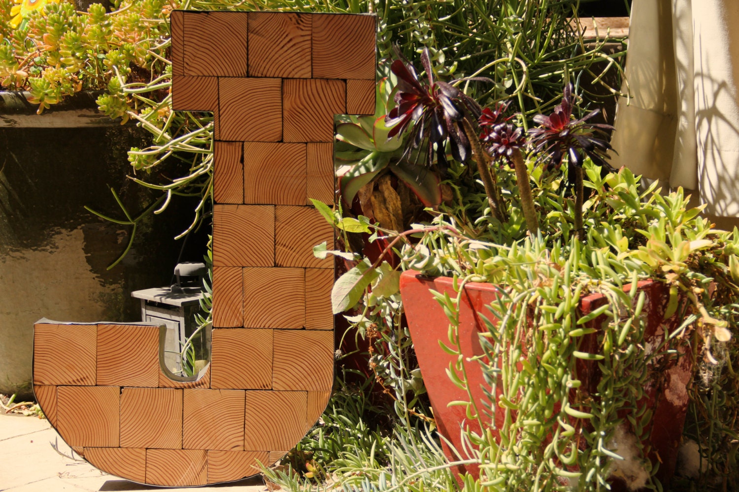 Reclaimed Wooden "J" wall hanging