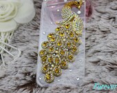 peacock iphone case, i phone 4 4s 5 case, cool cute iphone4 iphone4s 5 case,stylish plastic rubber cases cover, Artificial Swarovski Crystal