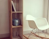 CRATE BOOKSHELF, rustic storage