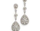 Genevieve Cubic Zirconia Earrings w/ custom box