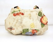 SALE - 10%off Handmade Canvas Bag/ Hobo bag/ Purse/ Everyday bag/ diaper bag/ handbag/ beads straps/ double straps - Fruity