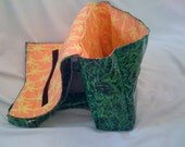 Handmade Grass Patterned Pannier Backpack