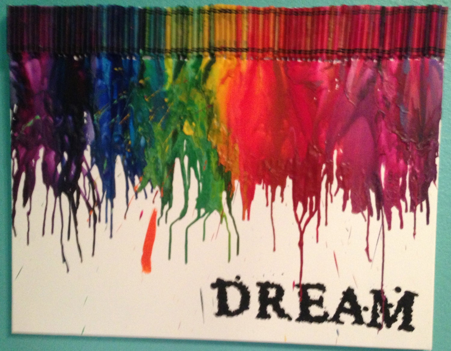 Custom/Personalized Wax Crayon Wall Art