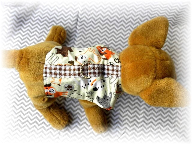 Dog Clothing, Dog Shirt, Dog, Doggy, Pup, Puppy, Doggie, Mutt, Shirt, Harness, Dog Harness, Dog Collar, Collar, Brown, Orange, Grey, Gray,