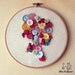 Button & Calico Cameo Girl Silhouette Hoop Wall Art - made to order