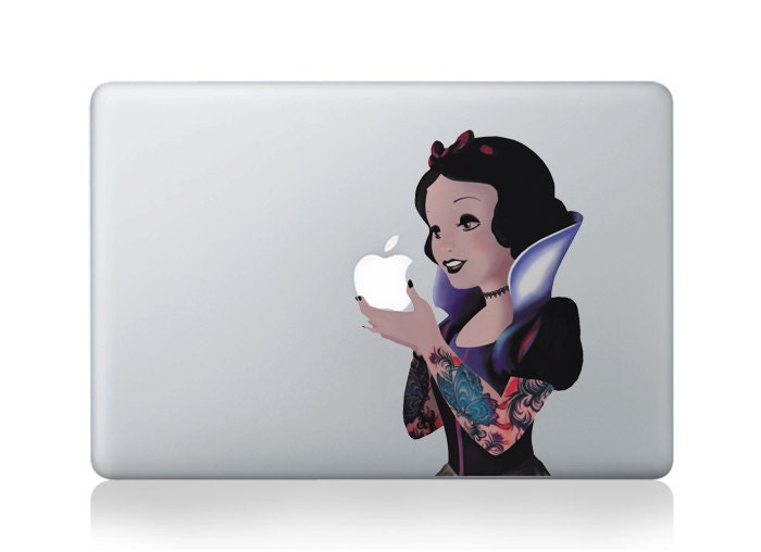 Snow White----Mac decal Macbook Decals Macbook Stickers Macbook Pro decals Macbook Air decals Vinyl decal for Apple Mac iPad iPhone