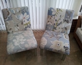 Re-upholstered shabby chic patchwork chair