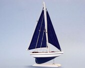 Pacific Sailer 17",Wedding Table Centerpiece, Coastal Decoration
