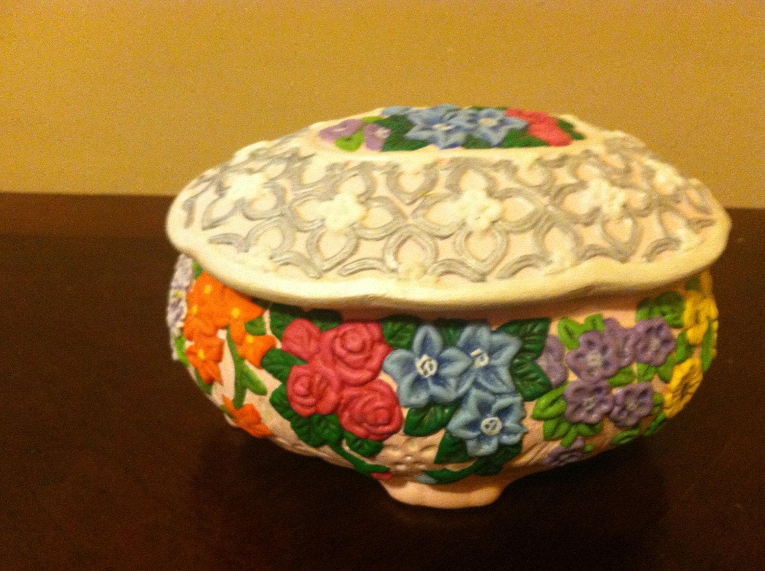 Hand painted jewelry box