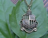 Dumbledore magic school badge Necklace Sweater chain Punk Jewelry Vintage bronze necklace personalized jewelry