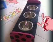 3 Bowls feeding stations for Cats/Small dogs