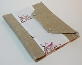 NEW Spring 2013 Banana Seat Bicycles- Stationary Organizer, Travel, Coupons- In Touch Clutch (tm) in Heather Ross' Lightning Bugs Bicycles