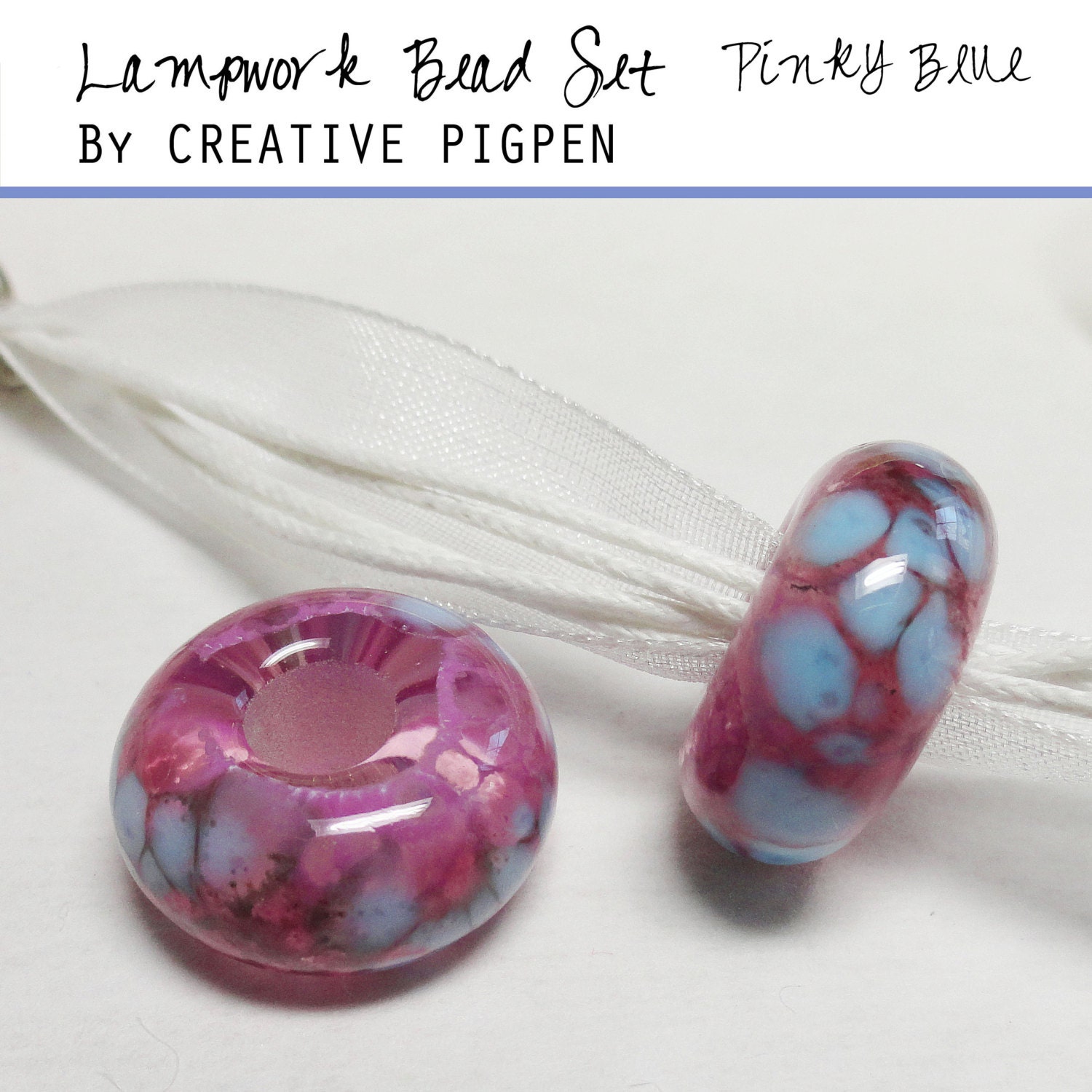 Lampwork Bead Set by Creative Pigpen