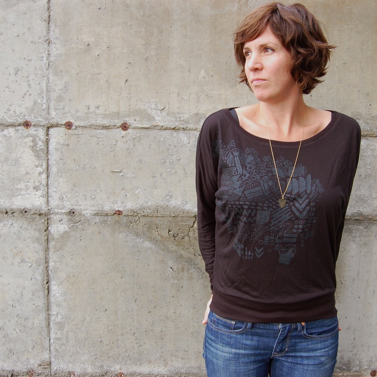 shapeshifter ladies long sleeve - black