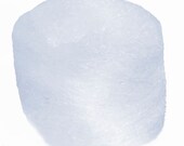 White Sparkly Icicle Top, Needle Felting Fiber, 8 oz, dyes easily with acid dyes or KoolAid