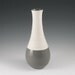 Vase Grey -  Groove Vase in Warm Grey