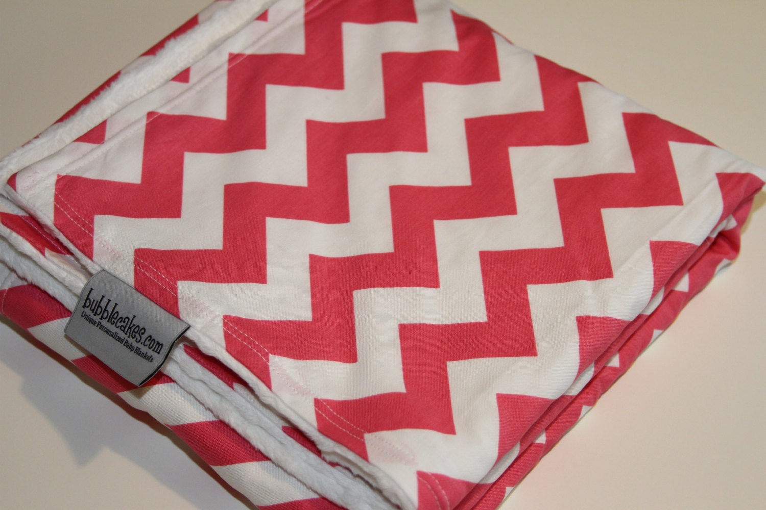 Pink Chevron Blanket - Baby Girl Blanket - Chevron Baby Blanket -Chevron Girl Blanket - Minky Blanket - Girl Baby Gift
