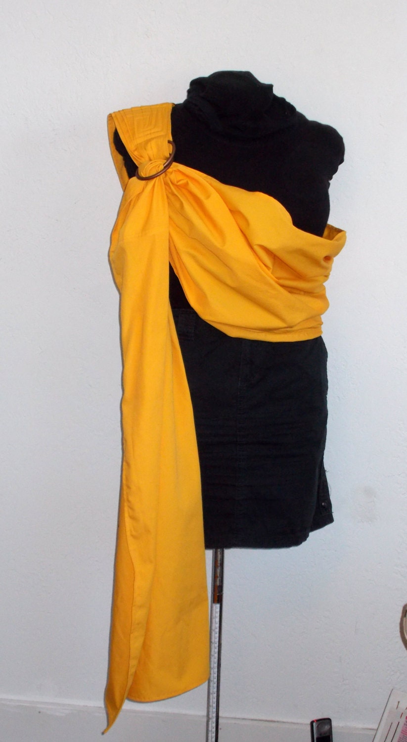 Baby Sling Wrap - Weld-free Rings - Cotton - Daffodils and Sunshine