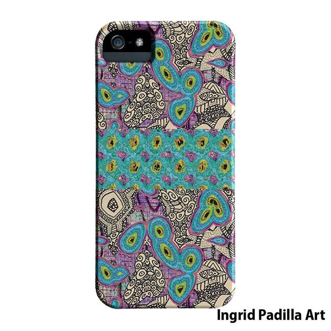 iPhone 5 Case, or  iPhone4 Vibe Case, Peacock Feather, Funky ,Abstract ,Art, iPhone cases, by Ingrid