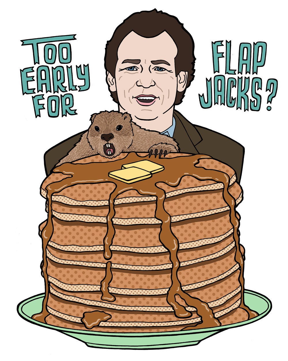 groundhog flapjacks