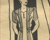 1930s 48 bust Princess Seamed day dress PLUS SIZE