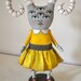 Sweet Monster Folk Art Doll Sculpture Hand Painted Original -- Custom Made to Order