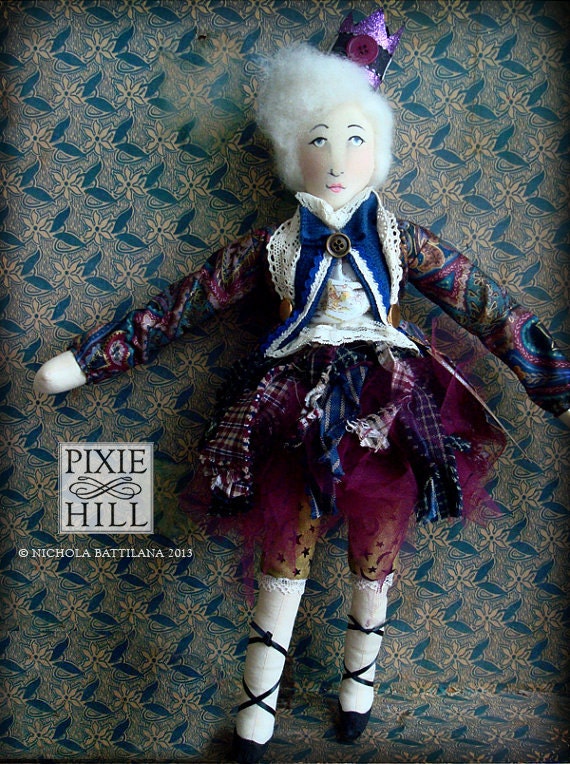 Mary Primm - OOAK Doll - Fairy Godmother of Teapots and Manners