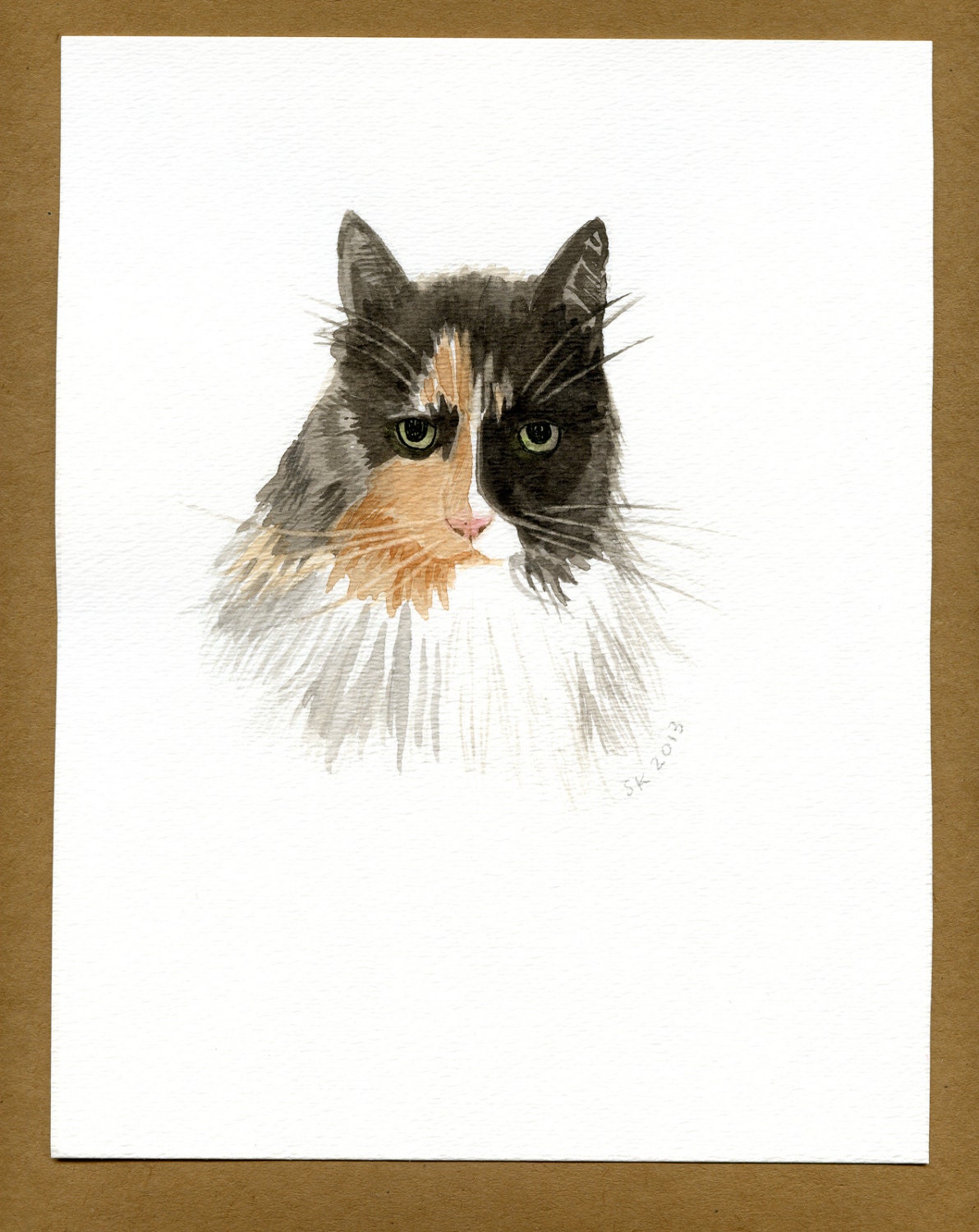 Custom Watercolor Pet Portrait