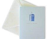 DR WHO Letterpress Valentine