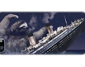 iphone 5 case, Sloth, Slothzilla, Titanic, hard case