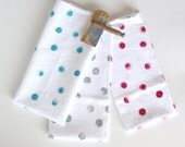 Hand Printed Dish Towel - Silver - White - Simple - Mothers Day Gift - Mom