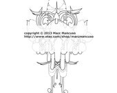 Drawing Cluster Number 1: Printable PDF Drawings for coloring