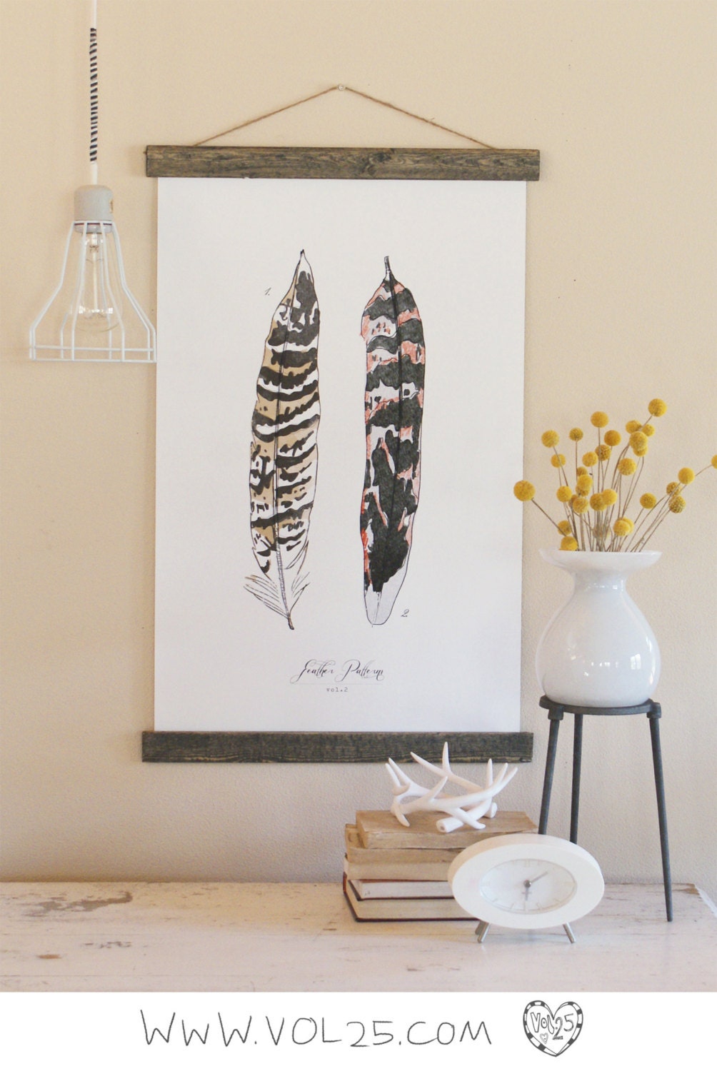 Vintage Inspired Science Posters - FEATHER PATTERNS VOL. 2