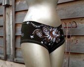 Batik Boyshort Undies in Forest Green