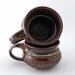 Soup Mugs/ Soup Bowls - Pair -16 oz. Earth tones / handmade wheel thrown pottery