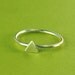 Triangle Stacking Ring in Sterling Silver - Geometric Stacking Ring