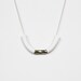 white swirl tube necklace